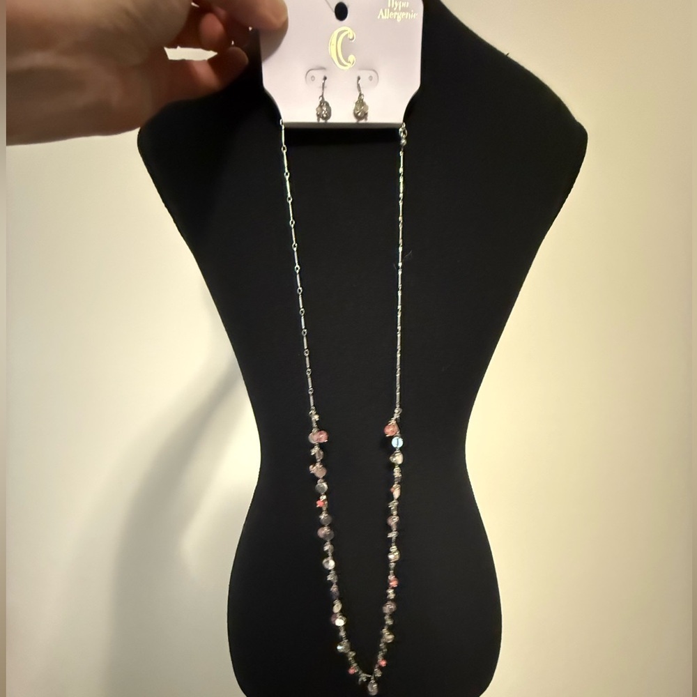 Charming Charlie Set Beaded Necklace & Earrings - Picture 3 of 10